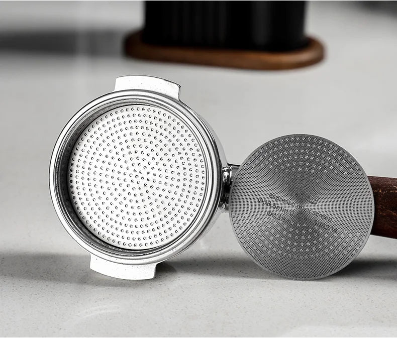 Bincoo-Stainless Steel Espresso Extraction Filter, Secondary Water Separation Net, Espresso Machine Handle, Powder Bowl