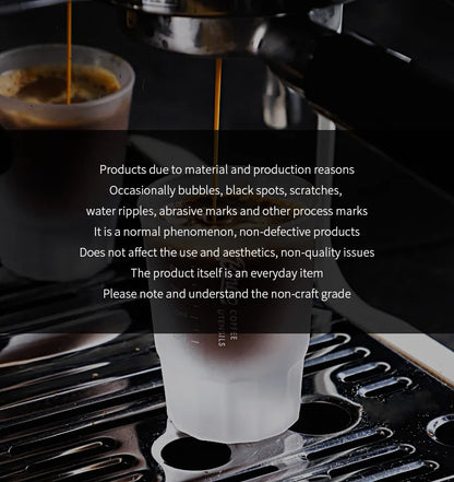 BINCOO Espresso Glass Measuring Cup 50ML Clear Shot Glasses Coffee Mugs Set Espresso Measuring Cup Tools Milk Frothing Pitcher