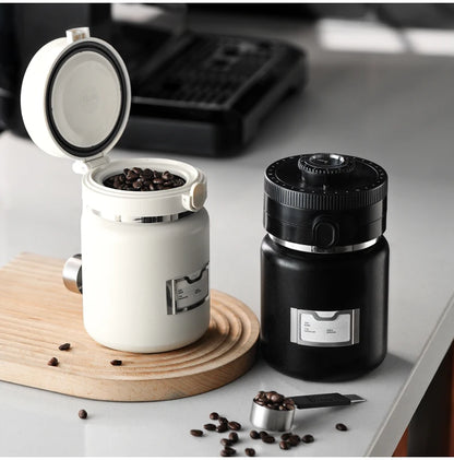 Bincoo Coffee Bean Vacuum Sealed Tank Stainless Steel Grain Tea Nut Keep Fresh Storage Jars Kitchen Airtight Sealed Cans 1000ML