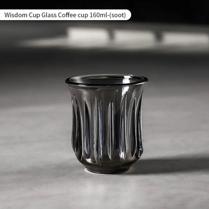 BINCOO 160ml Glass Coffee Cup Drinking Glasses for Espresso Cappuccino Latte Mug Juice Cocktails Home Kitchen Barista Glassware