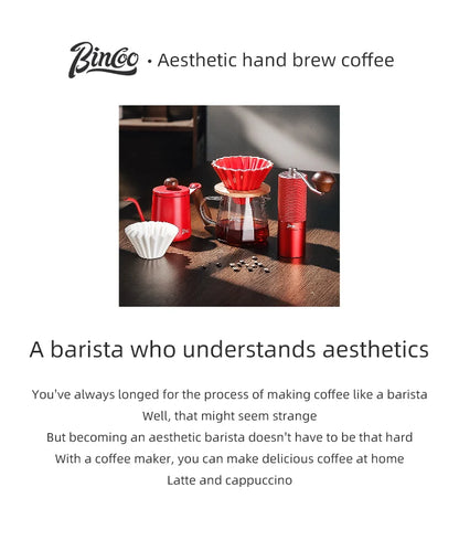 BINCOO 350ml/600ml Coffee Filter Cup Hand Brew Coffee Pot Coffee Sharing Pot Reusable Funnel Dripper Filter Coffee Utensils Set