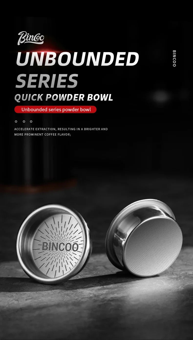 BINCOO New Precision High Extraction Matrix 51/58.5mm Basket Filter，Micro Sieve Filter Basket Stainless Steel Portafilter Basket