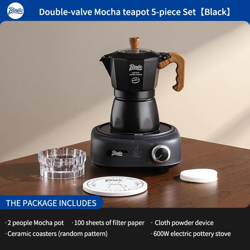 Double-Valve Moka Set