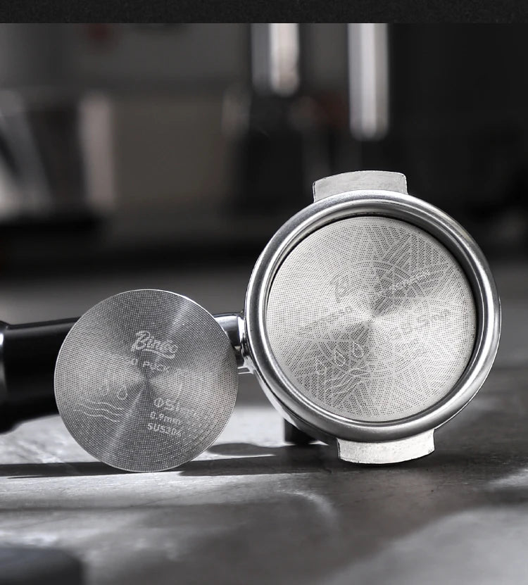 Secondary water distribution network Italian coffee handle, sintered plate, stainless steel extraction filter, three-layer 51/58