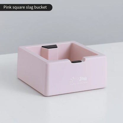 Bincoo ABS Coffee Knock Box, Square Anti-Slip Design with Silicone Base for Espresso Grounds, Home & Cafe Use