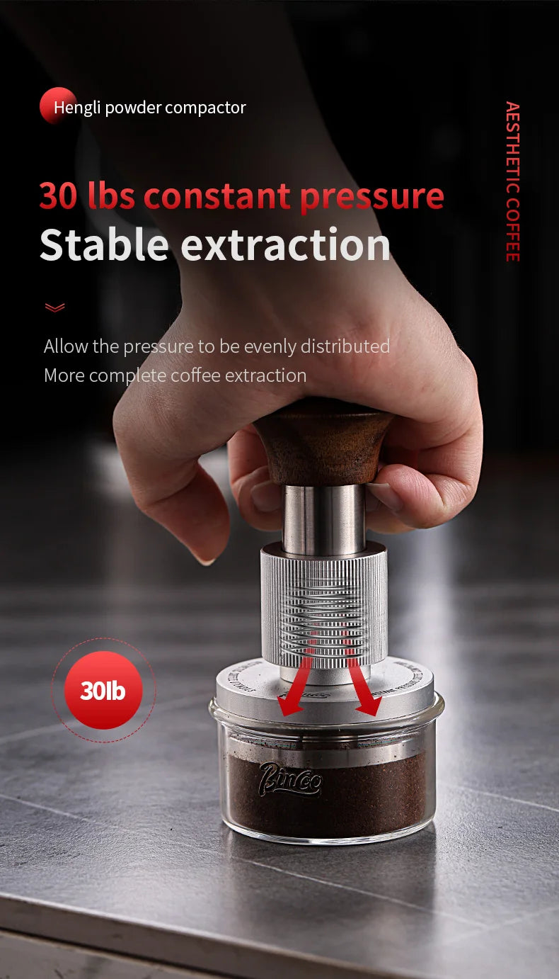 Bincoo Coffee Tamper Station Coffee Distributor Storage Base For 51/58mm 30lb Constant Pressure Espresso Tamper Set Barista Tool