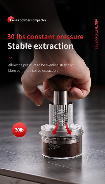 Bincoo Coffee Tamper Station Coffee Distributor Storage Base For 51/58mm 30lb Constant Pressure Espresso Tamper Set Barista Tool