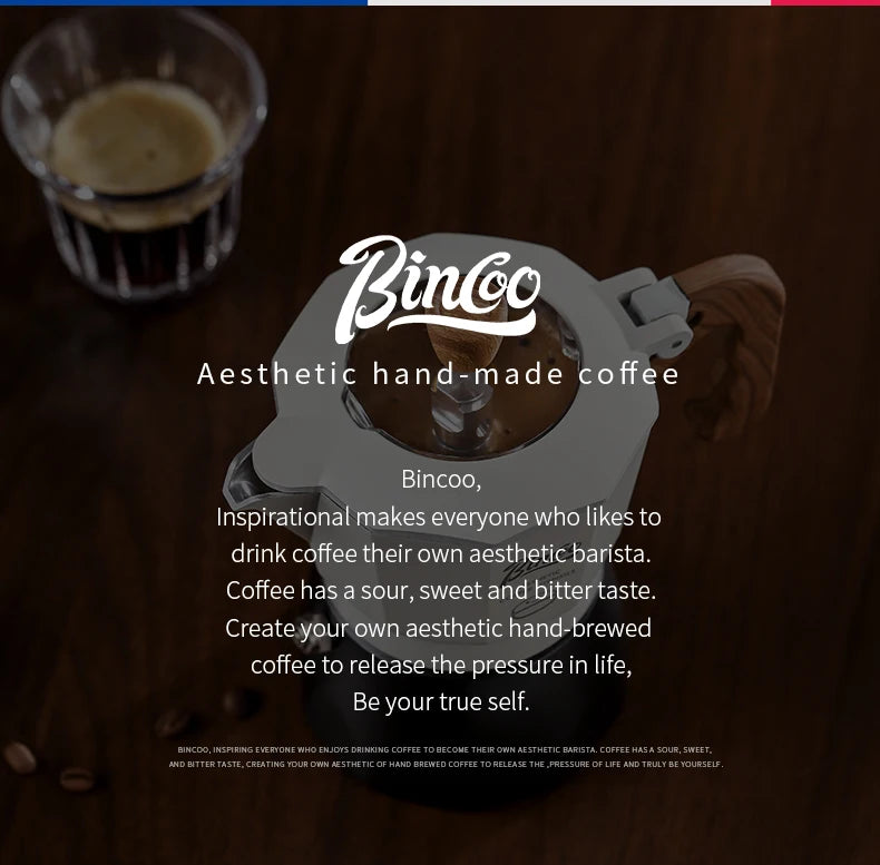 Bincoo Dual Valve Moka Pot Set , Espresso Coffee Maker, Portable Home Machine, Outdoor Use