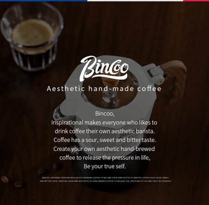 Bincoo Dual Valve Moka Pot Set , Espresso Coffee Maker, Portable Home Machine, Outdoor Use