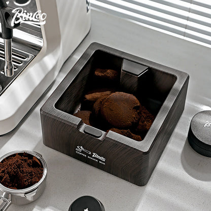 Bincoo Coffee Knock Box for Espresso Machines, Commercial Barista Pucks Disposal Bin with Handle, Home/Cafe Countertop Use