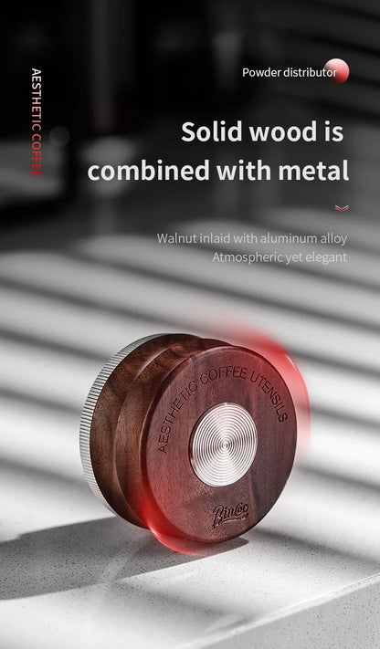 BINCOO 51/58mm 30Ib Constant Pressure Coffee Tamper & Distributor with Tamping Base Espresso Tamper Set Home Barista Accessories