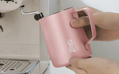Bincoo Pointed Spout Milk Frothing Pitcher, 350ml/600ml Stainless Steel Latte Art Cup, Professional Coffee Steaming Jug