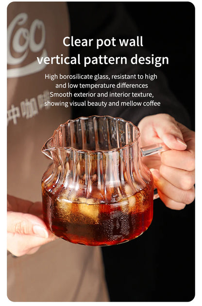 Bincoo 500ml Pour Over Coffee Maker Set Glass Carafe Coffee with Glass Coffee Filter Drip Coffee Maker Set for Home or Office