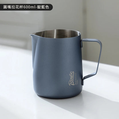 350/600ML Coffee Milk Frothing Pitcher Jug 304 Stainless Steel Precise Scale High Quality Latte Barista Professional CafeUtensil