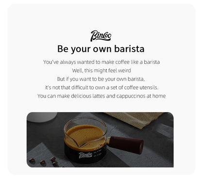 70/120/180ml Heat-resisting Glass Espresso Measuring Cup Double/Single Mouth Glass Milk Jug With Handle Glass Scale Measure Mugs