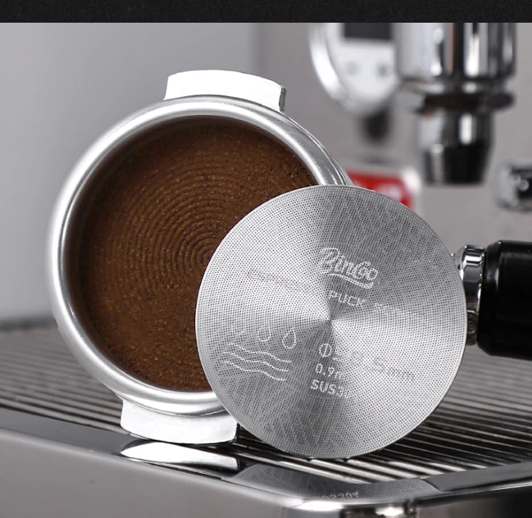 Secondary water distribution network Italian coffee handle, sintered plate, stainless steel extraction filter, three-layer 51/58