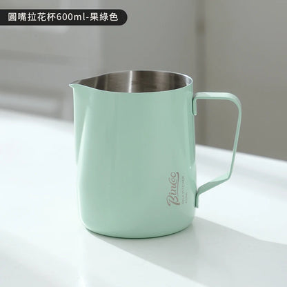 350/600ML Coffee Milk Frothing Pitcher Jug 304 Stainless Steel Precise Scale High Quality Latte Barista Professional CafeUtensil