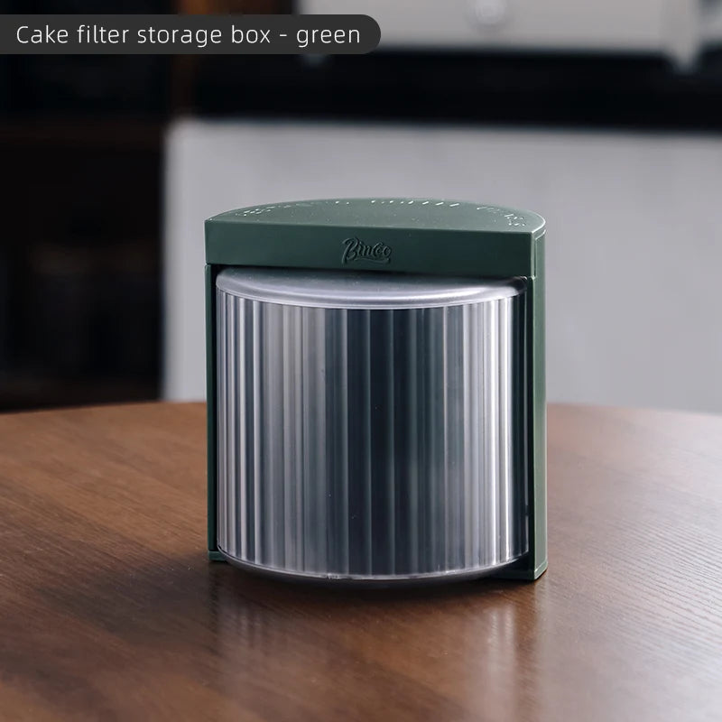 BINCOO Coffee Filter Paper Storage Box Rack Cake Filter Paper Holder Mocha Pot Filter Paper Dust-proof Storage Box Barista Tools