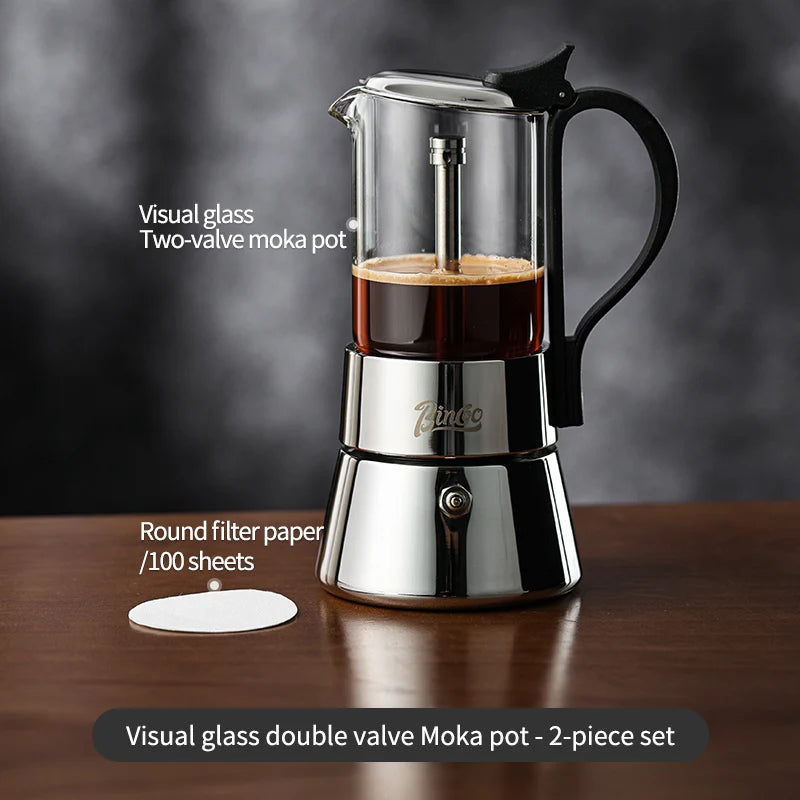 Double-Valve Moka Pot