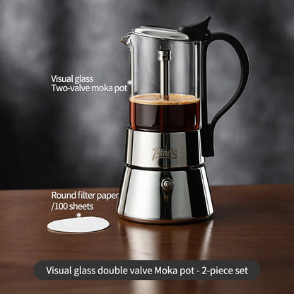 Double-Valve Moka Pot