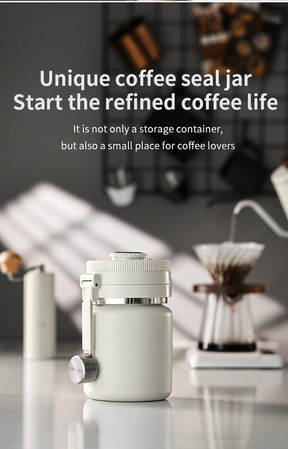Bincoo Coffee Bean Vacuum Sealed Tank Stainless Steel Grain Tea Nut Keep Fresh Storage Jars Kitchen Airtight Sealed Cans 1000ML