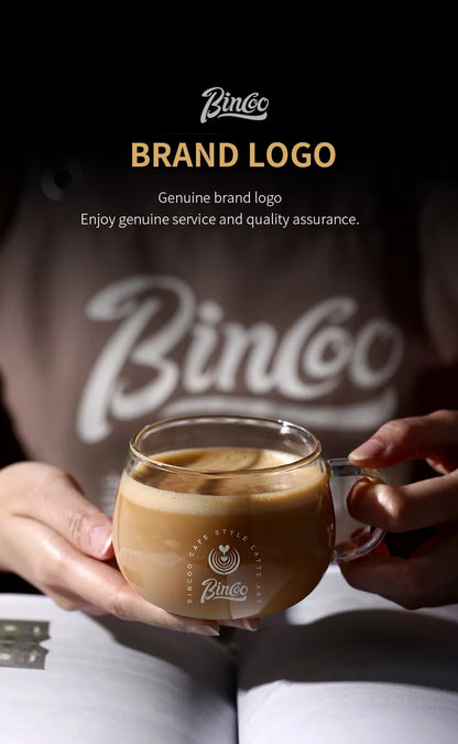 Bincoo 280ml Heat Resistant High Borosilicate Glass Mug Coffee Cup with Handle Office Tea Milk Water Cup Clear Cups Espresso mug