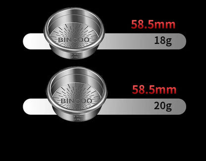 BINCOO New Precision High Extraction Matrix 51/58.5mm Basket Filter，Micro Sieve Filter Basket Stainless Steel Portafilter Basket