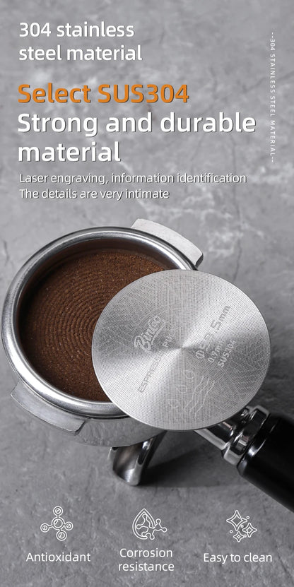 Secondary water distribution network Italian coffee handle, sintered plate, stainless steel extraction filter, three-layer 51/58