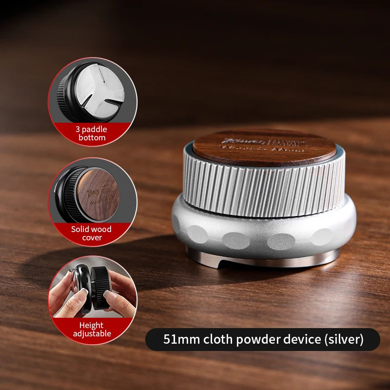 Bincoo Coffee Tamper Station Coffee Distributor Storage Base For 51/58mm 30lb Constant Pressure Espresso Tamper Set Barista Tool