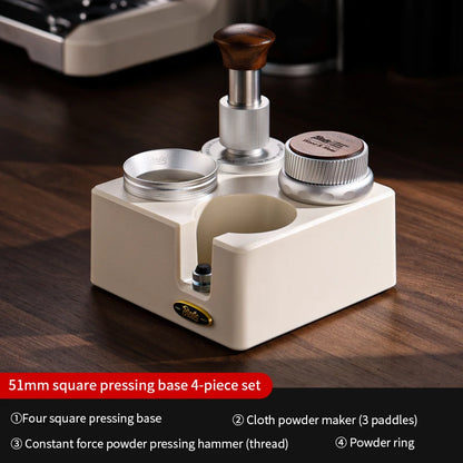 Bincoo Coffee Tamper Station Coffee Distributor Storage Base For 51/58mm 30lb Constant Pressure Espresso Tamper Set Barista Tool