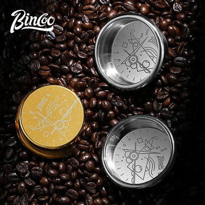 BINCOO New Precision High Extraction Matrix 51/58.5mm Basket Filter，Micro Sieve Filter Basket Stainless Steel Portafilter Basket