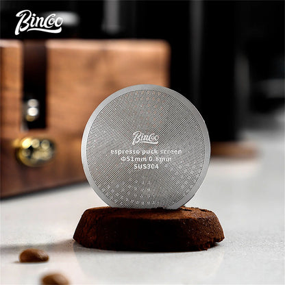 Bincoo-Stainless Steel Espresso Extraction Filter, Secondary Water Separation Net, Espresso Machine Handle, Powder Bowl