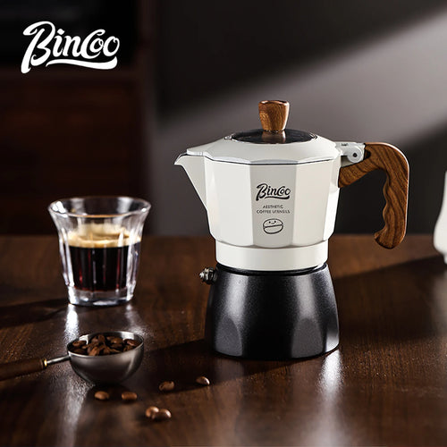 Bincoo Dual Valve Moka Pot Set , Espresso Coffee Maker, Portable Home Machine, Outdoor Use