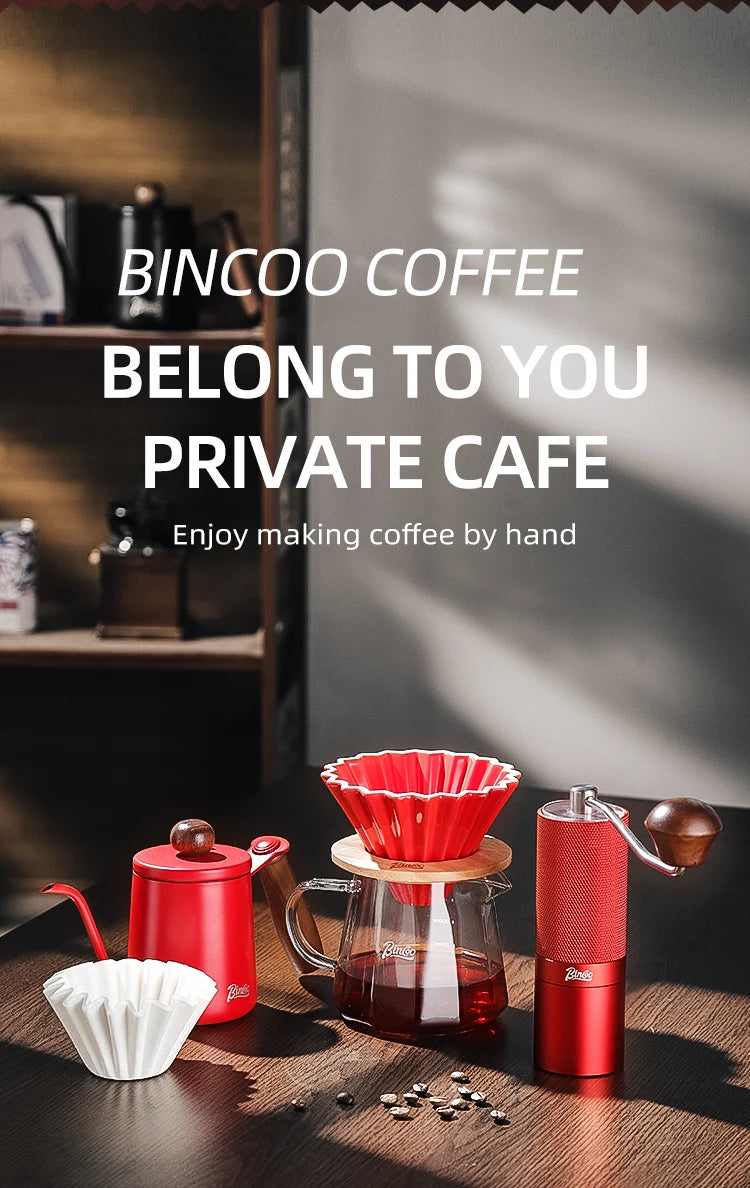 BINCOO 350ml/600ml Coffee Filter Cup Hand Brew Coffee Pot Coffee Sharing Pot Reusable Funnel Dripper Filter Coffee Utensils Set