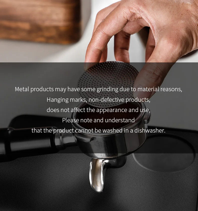 Bincoo-Stainless Steel Espresso Extraction Filter, Secondary Water Separation Net, Espresso Machine Handle, Powder Bowl