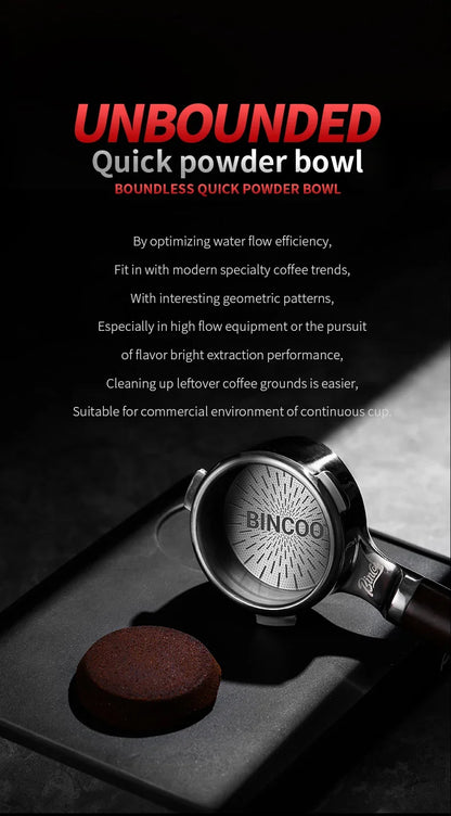 BINCOO New Precision High Extraction Matrix 51/58.5mm Basket Filter，Micro Sieve Filter Basket Stainless Steel Portafilter Basket