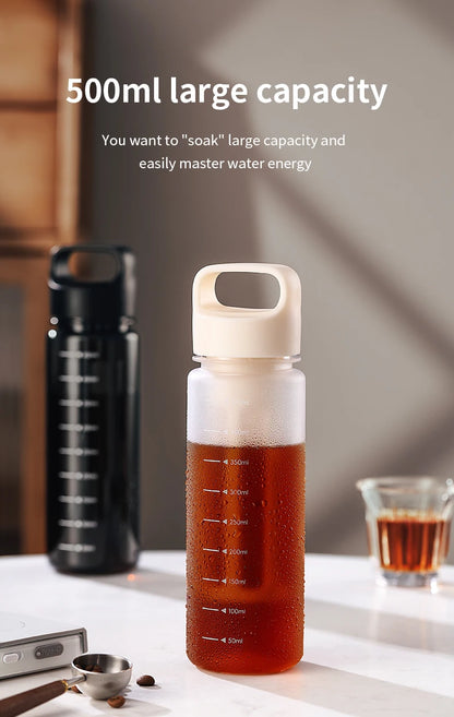 BINCOO Hand Brewed Cold Extraction Bottle Portable Cold Brew Coffee Pot Accompanying Cup Outdoor Lemon Juice Smoothie Filter Cup