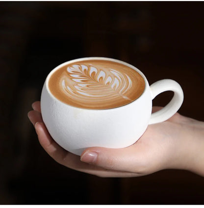 BINCOO Milk Frothing Pitcher 420ml Milk Frother Cup Espresso Steaming Pitcher Stainless Steel Milk Frother Jug Home Barista Tool