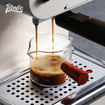 70/120/180ml Heat-resisting Glass Espresso Measuring Cup Double/Single Mouth Glass Milk Jug With Handle Glass Scale Measure Mugs