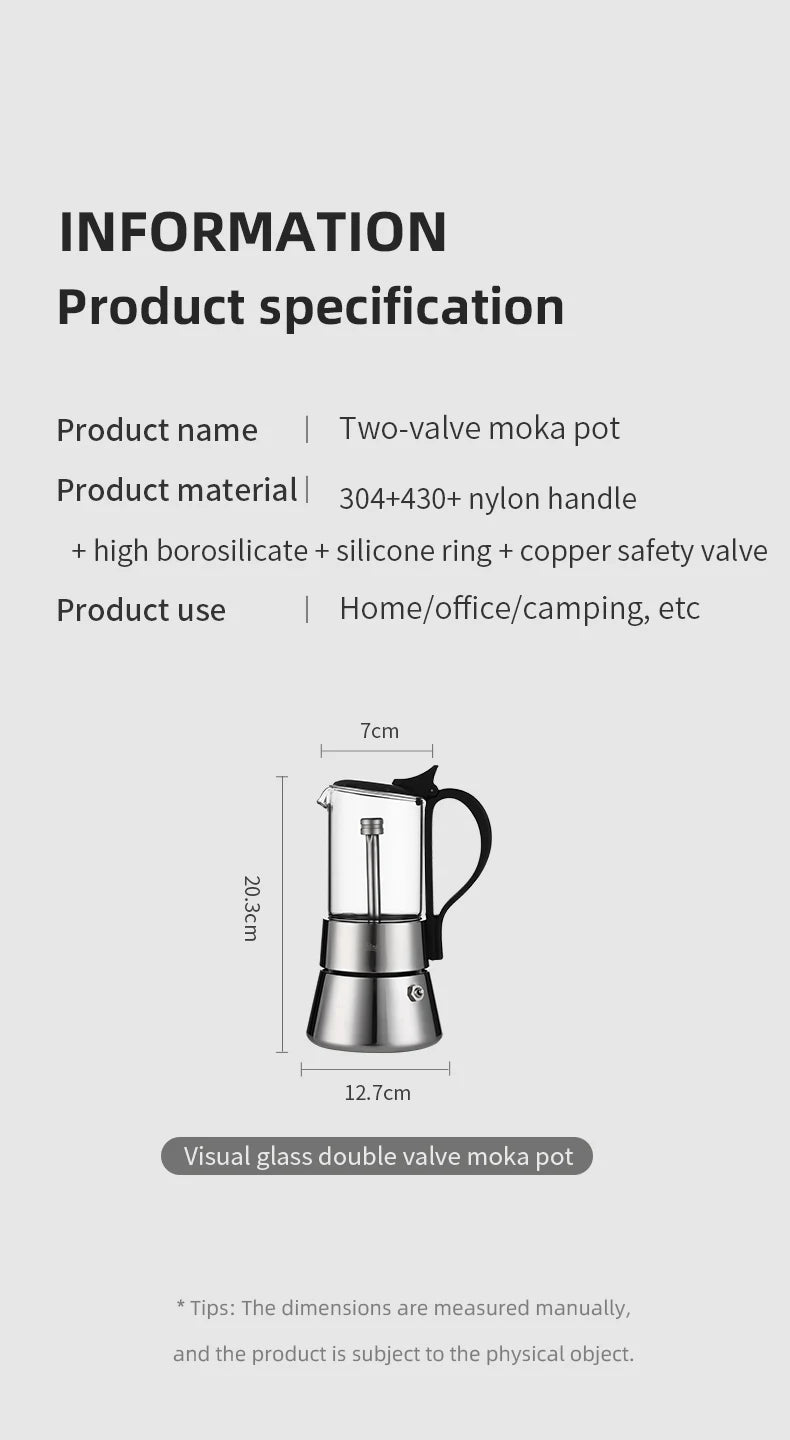 Double-Valve Moka Pot