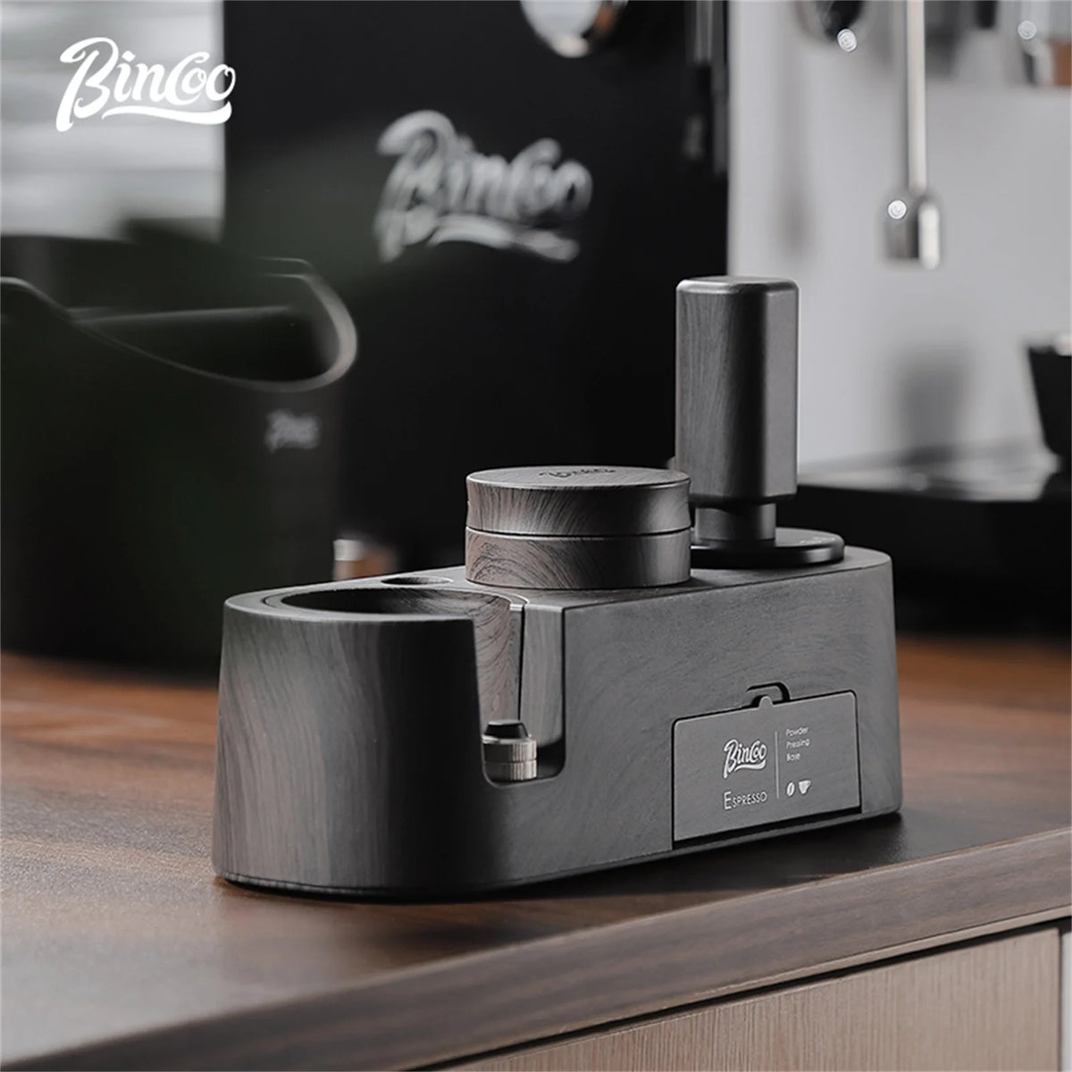 Bincoo Italian Coffee Pressing Tamper Base Set 51/58mm Storage Board Bar Mat Baristas Pressing Powder Hammer Powder Distributor