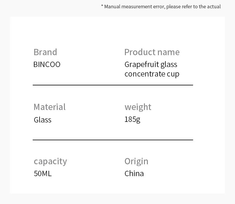 BINCOO Espresso Glass Measuring Cup 50ML Clear Shot Glasses Coffee Mugs Set Espresso Measuring Cup Tools Milk Frothing Pitcher