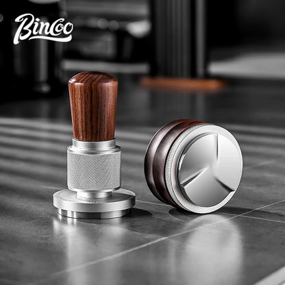 BINCOO 51/58mm 30Ib Constant Pressure Coffee Tamper & Distributor with Tamping Base Espresso Tamper Set Home Barista Accessories