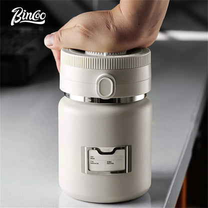 Bincoo Coffee Bean Vacuum Sealed Tank Stainless Steel Grain Tea Nut Keep Fresh Storage Jars Kitchen Airtight Sealed Cans 1000ML
