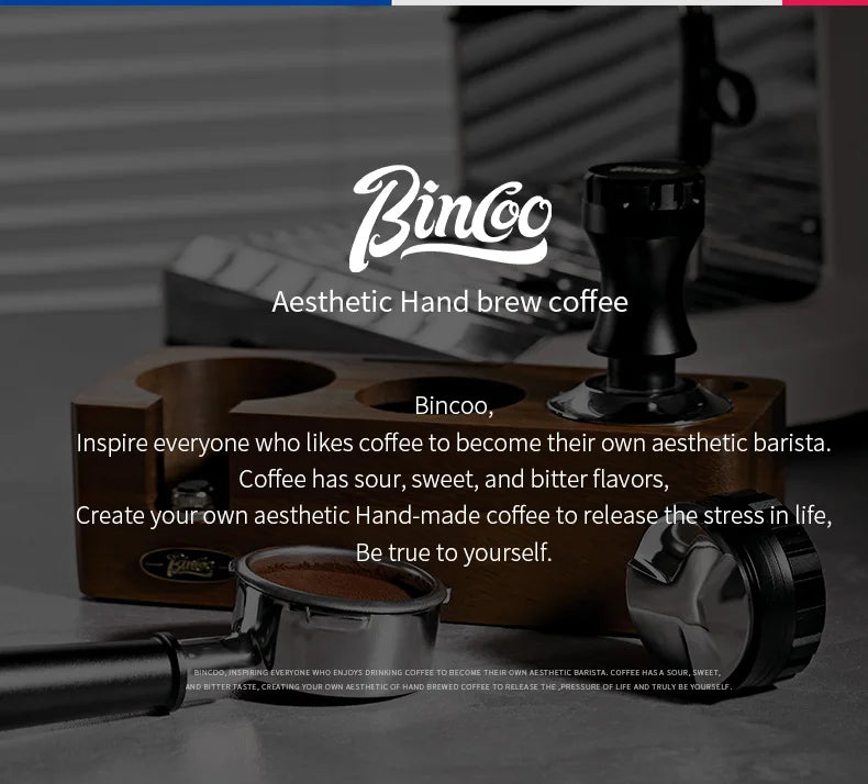 Bincoo-Walnut Coffee Press Base, Powder Distributor Set, Italian Handle, Universal Appliance Tool, Storage Base, 51mm, 58mm