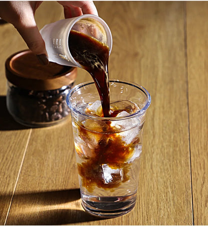 BINCOO Espresso Glass Measuring Cup 50ML Clear Shot Glasses Coffee Mugs Set Espresso Measuring Cup Tools Milk Frothing Pitcher