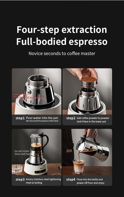 Double-Valve Moka Pot