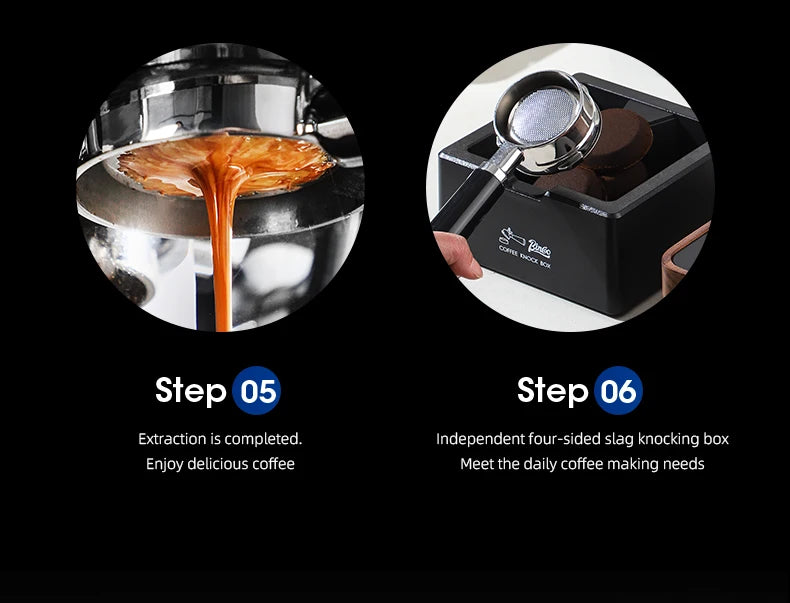 Bincoo Wooden Espresso Tamping Stand Set: Tamper+Distributor, 51/58mm Dual-Size, Barista Organizer
