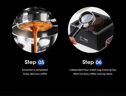 Bincoo Wooden Espresso Tamping Stand Set: Tamper+Distributor, 51/58mm Dual-Size, Barista Organizer
