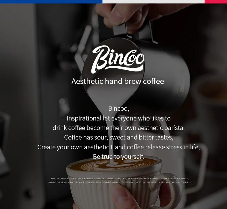 Bincoo Stainless Steel Milk Frothing Pitcher 420/520ml Cappuccino Latte Art  Jug Chic Home Barista Accessories Latte cup and jar